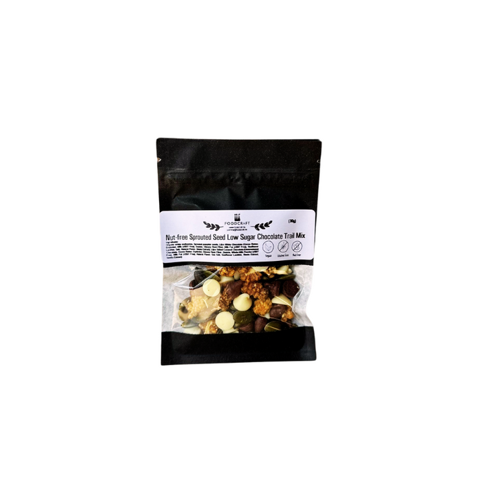 Nut-free Sprouted Seed Low Sugar Chocolate Trail Mix - Foodcraft Online Store