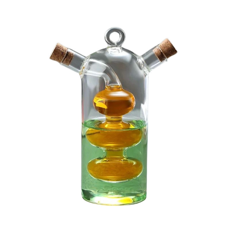 Glass Dual-Chamber Cruet for Oil & Vinegar - Foodcraft Online Store