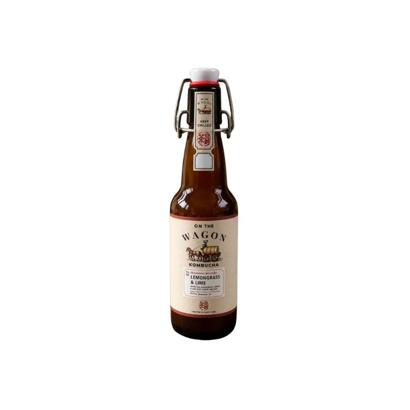 On The Wagon Seasonal Release: Lemongrass & Lime Kombucha - 330ml