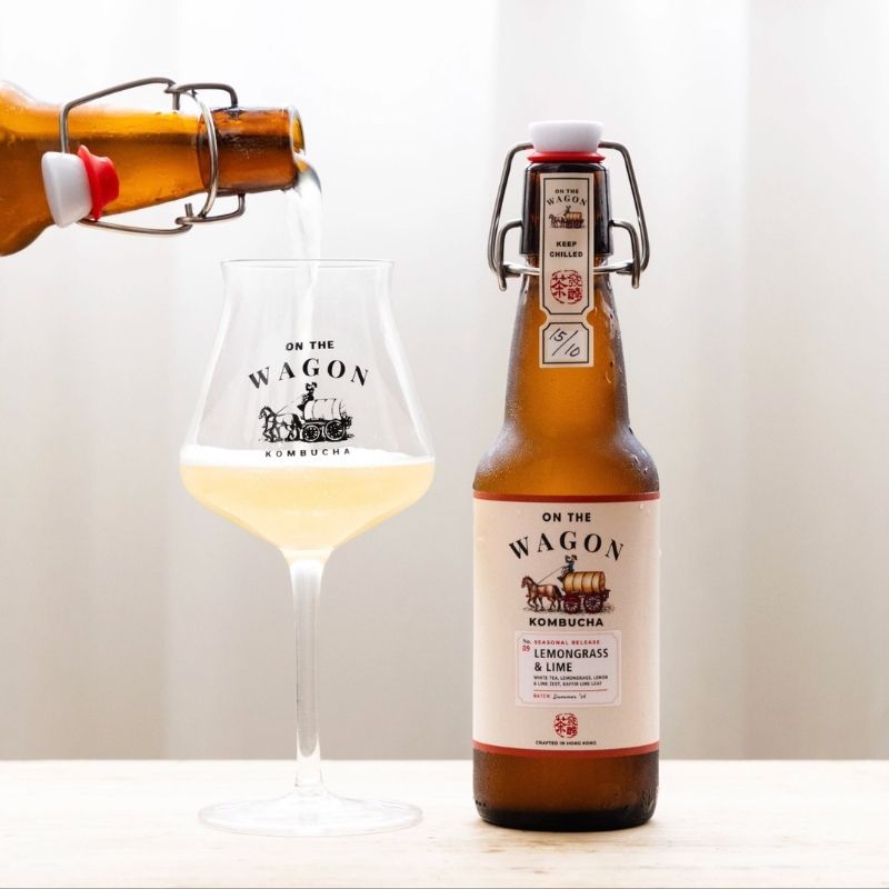 On The Wagon Seasonal Release: Lemongrass & Lime Kombucha - 330ml