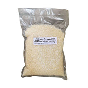 Bag of Organic Short Grain White Rice "Yume Pirika" with a label on a white background