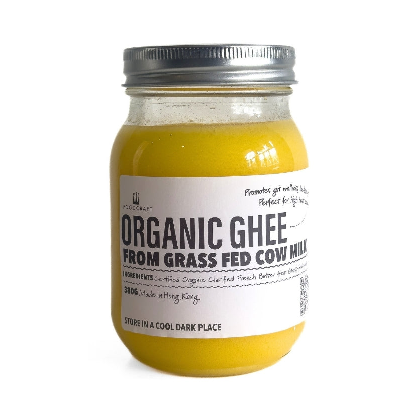 Jar of Organic Ghee from Grass-fed Cow's Milk - 380g
