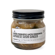 Jar of Living Lacto-Fermented Japanese Sushi Ginger - 200g