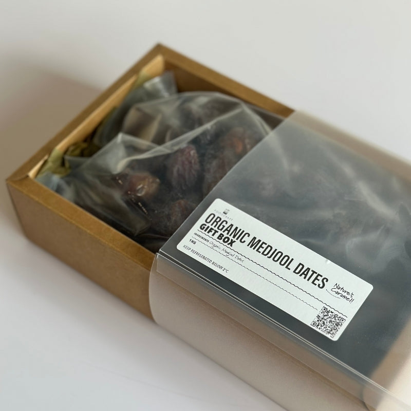 Organic Medjool Dates Gift Box - 1kg - Foodcraft Online Store