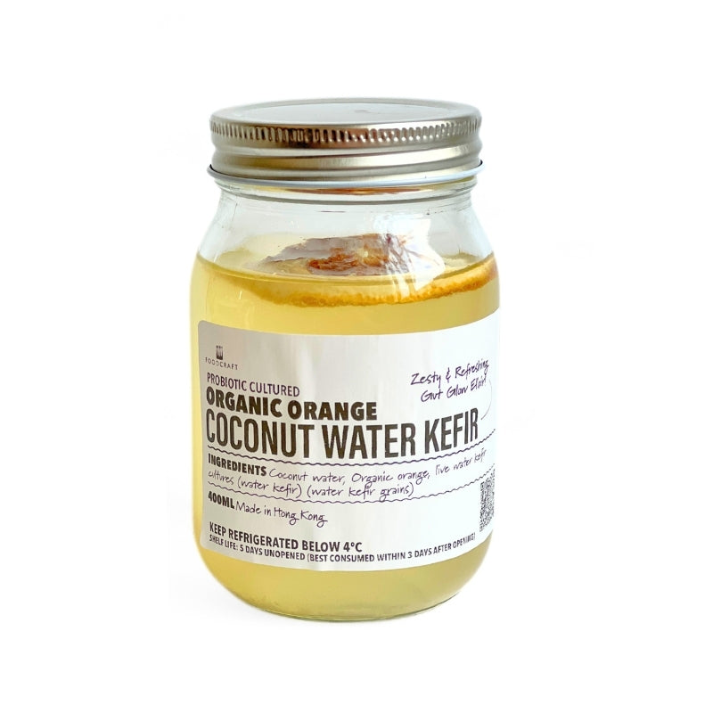 Organic Orange + Coconut Water Kefir - 400ml - Foodcraft Online Store
