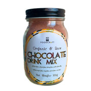 Jar of Foodcraft Organic & Raw Chocolate Drink Mix on a white background