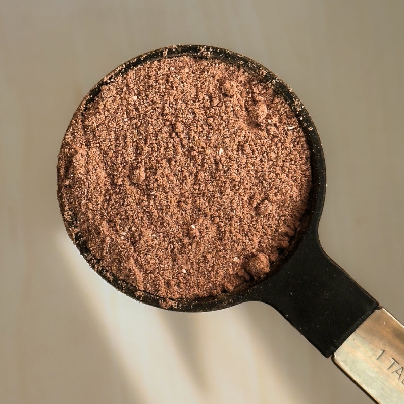 Spoon of Organic Raw Sugar Free Chocolate Drink Mix - 100g