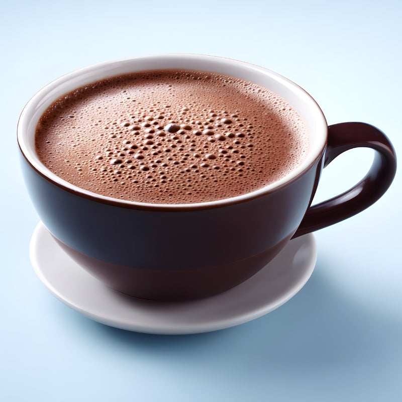 Mug of Hot Chocolate made with Organic Raw Sugar Free Chocolate Drink Mix - 100g