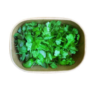 Parsley and Basil Sprout Mix (Pesticide Free) in a rectangular paper box on a white background