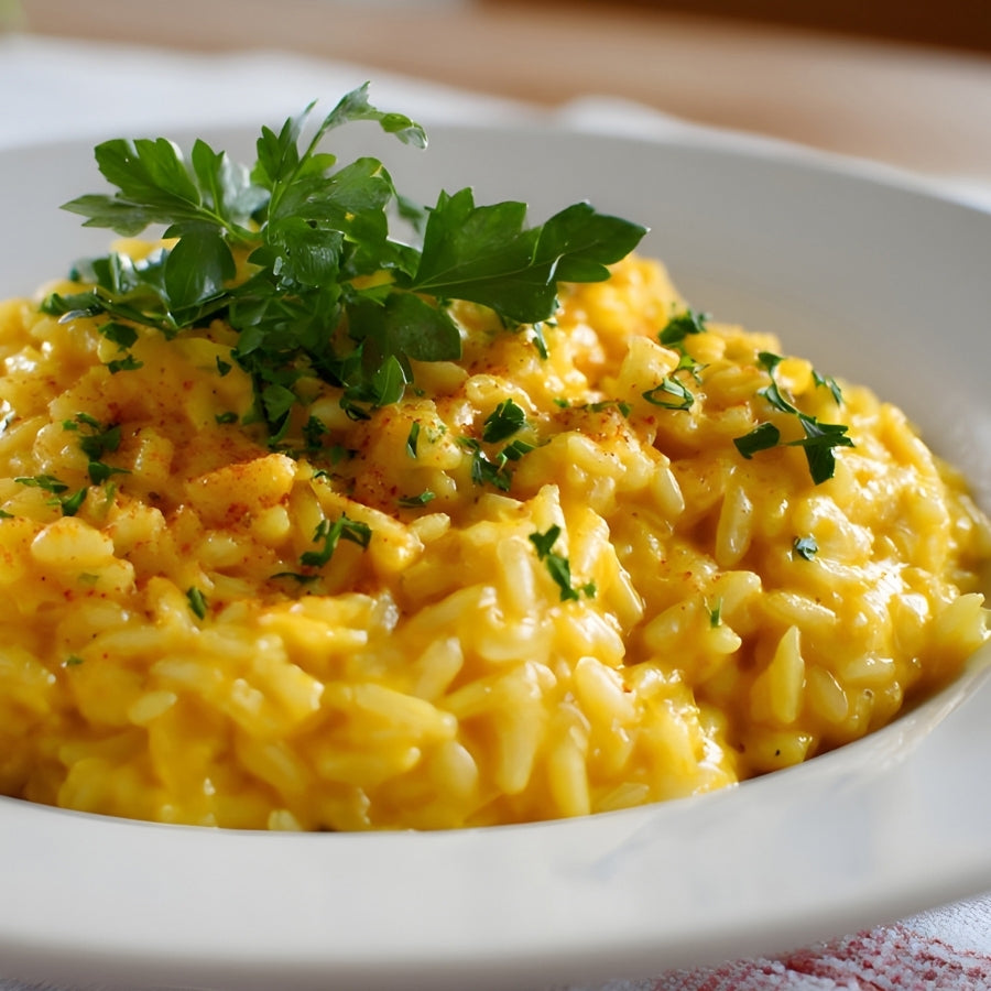 Risotto made with
Pasture Raised Organic Chicken Bone Broth -  FoodCraft Online Store 
