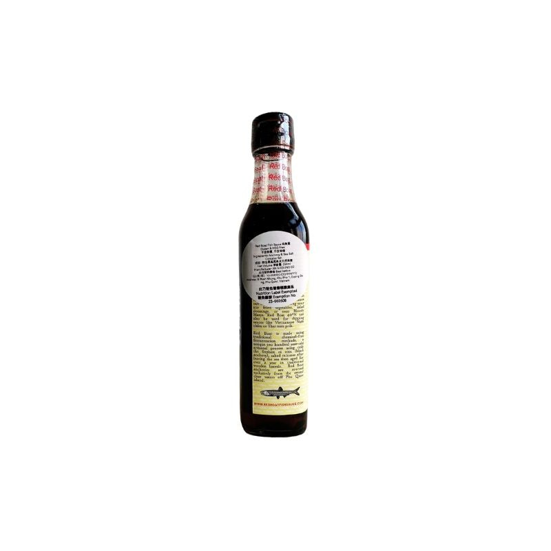 Bottle of Red Boat Fish Sauce 40N - 250ml on a white background