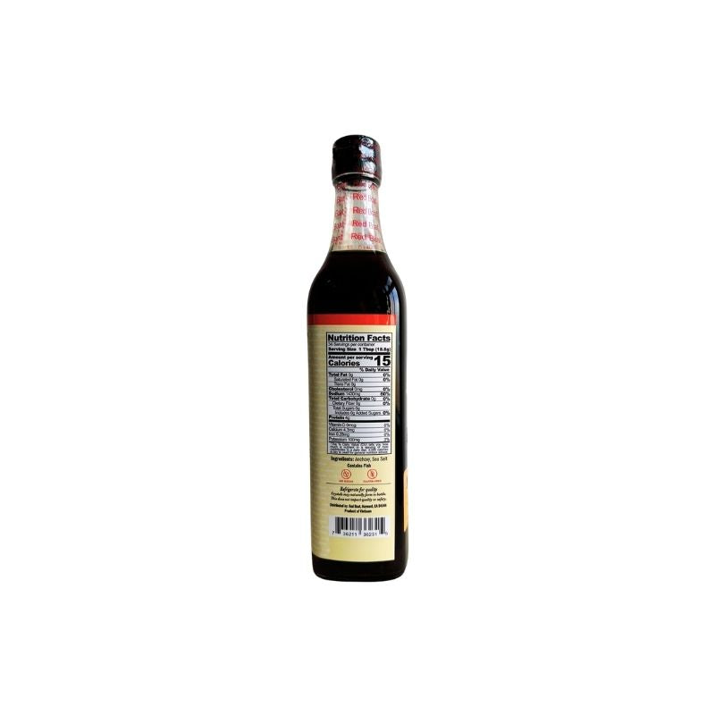 Bottle of Red Boat Fish Sauce 40N - 500ml on a white background