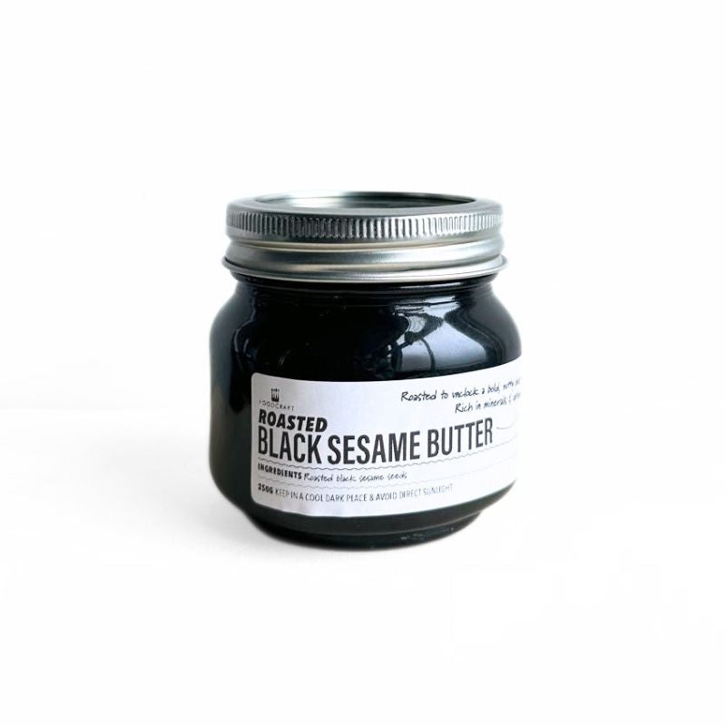 Roasted Black Sesame Butter - 250g Jar on a white background
Foodcraft Online Store 