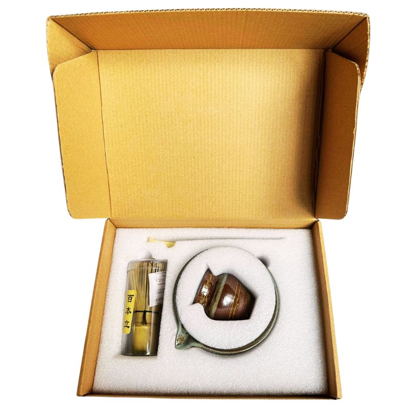 Rustic Katakuchi Chawan Matcha Tea Set