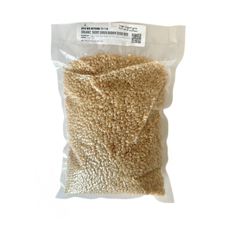 Ryu no Hitomi  (龍の瞳)Organic Brown Sushi Rice (Japanese Short Grain Brown Rice) - 1kg Foodcraft Online Store