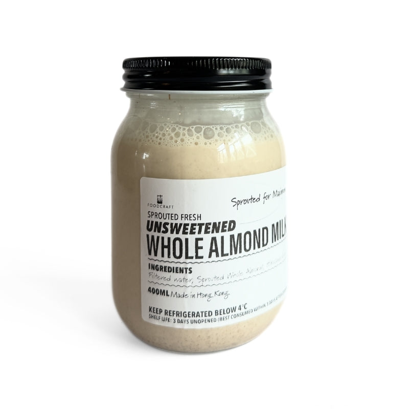 無糖新鮮發芽杏仁奶 (500毫升) – FoodCraft Online Store