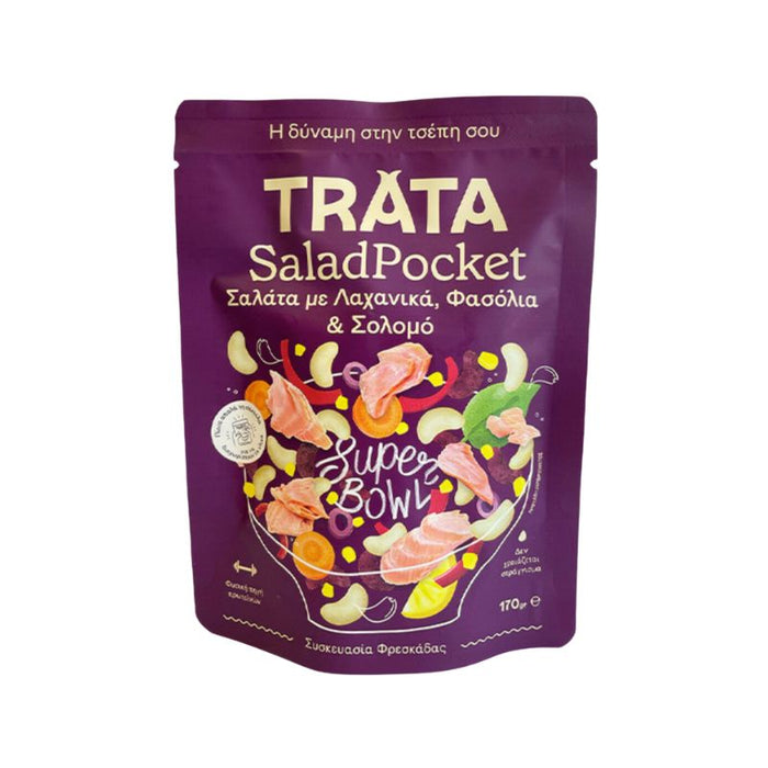 Trata Salad Pocket, Salmon With Beans & Vegetables 170g