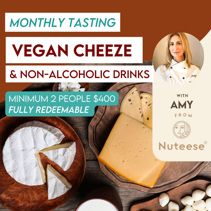 Vegan Cheese and Non-alcohol Drinks Tasting