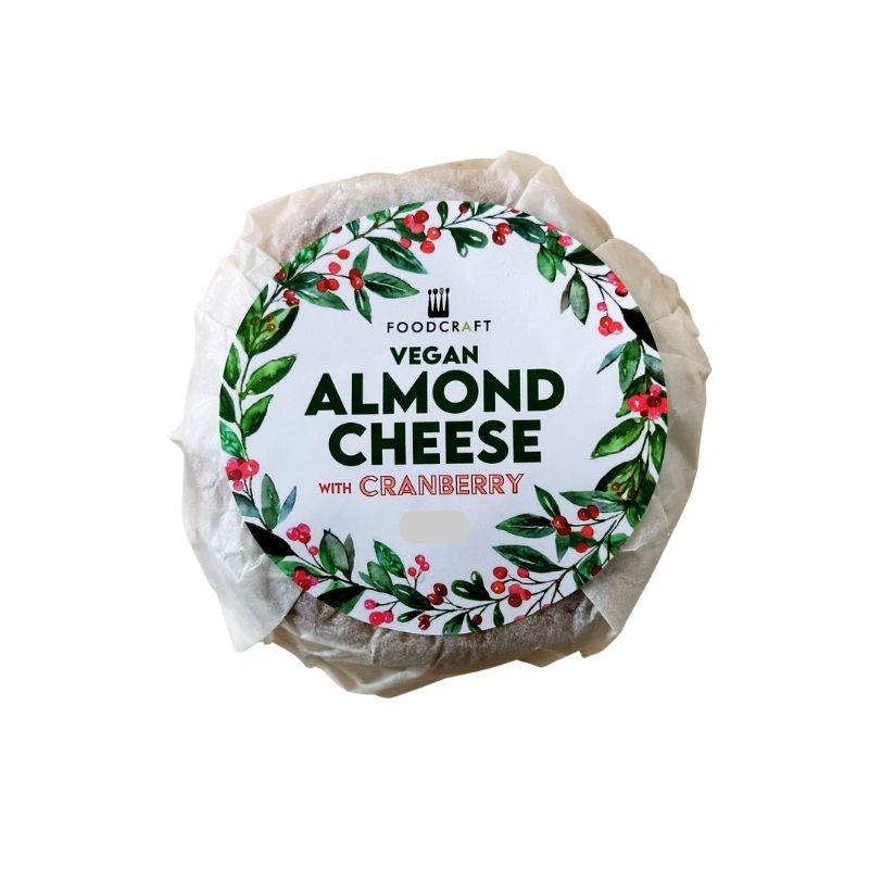 Vegan Cranberry Almond Cheese - 190g - FoodCraft Online Store 