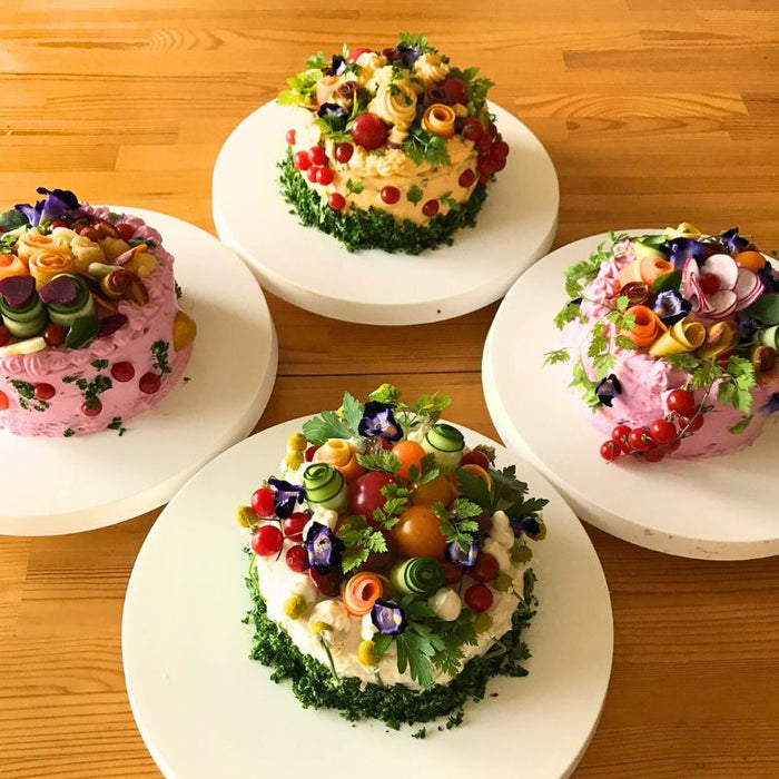 Vegetable Decorated Salad Cake Making Class by Noriko - Foodcraft Online Store
