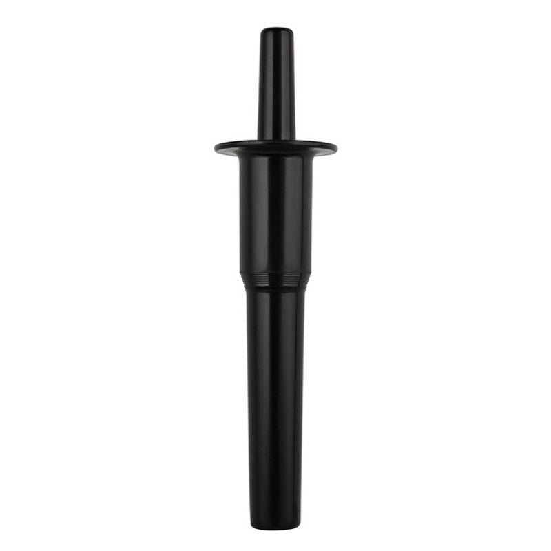 A black Vitamix 2-litre Classic Wet Container tamper with a flared collar, shown vertically against a plain white background.