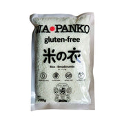 Bag of Wa Panko gluten-free rice breadcrumbs on a white background