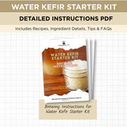 Brewing Instructions for Water Kefir Starter Kit