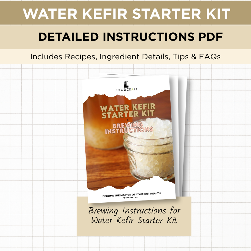 Brewing Instructions for Water Kefir Starter Kit