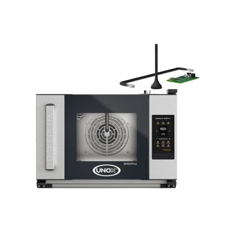 UNOX-BAKERLUX SHOP.Pro™ TOUCH Oven with Pump – 3 Trays (Custom Side-Opening Doors from the left) with Wifi Connection
