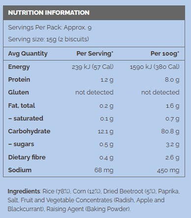 Spliits Gluten Free Beetroot Crispbread  - Foodcraft Online Store