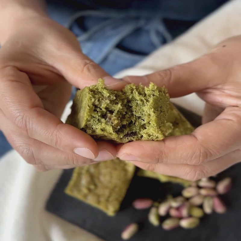 Gluten Free Vegan White Chocolate  Matcha Brownie with Sprouted Pistachios - 45g x 4- Foodcraft Online Store