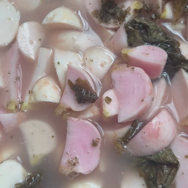 Load video: Living Lacto-Fermented Kabu Radish with Shiso -Foodcraft Online Store
