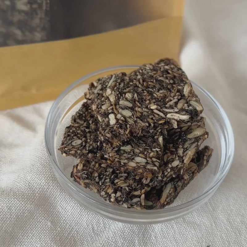 Load video: A video of Gluten Free 6 Seed Crispbread - 180g