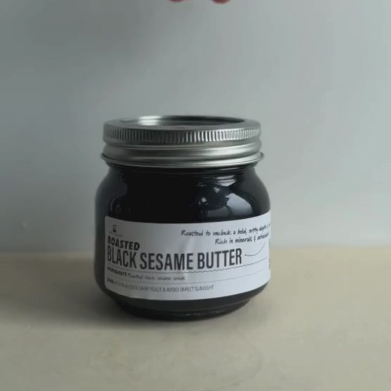 Load video: Roasted Black Sesame Butter - 250g