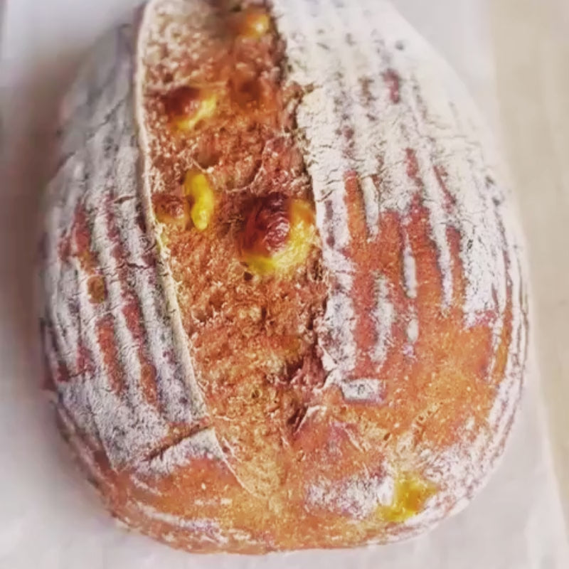 luten Free Soft Sourdough Bread with Vegan Cheese 