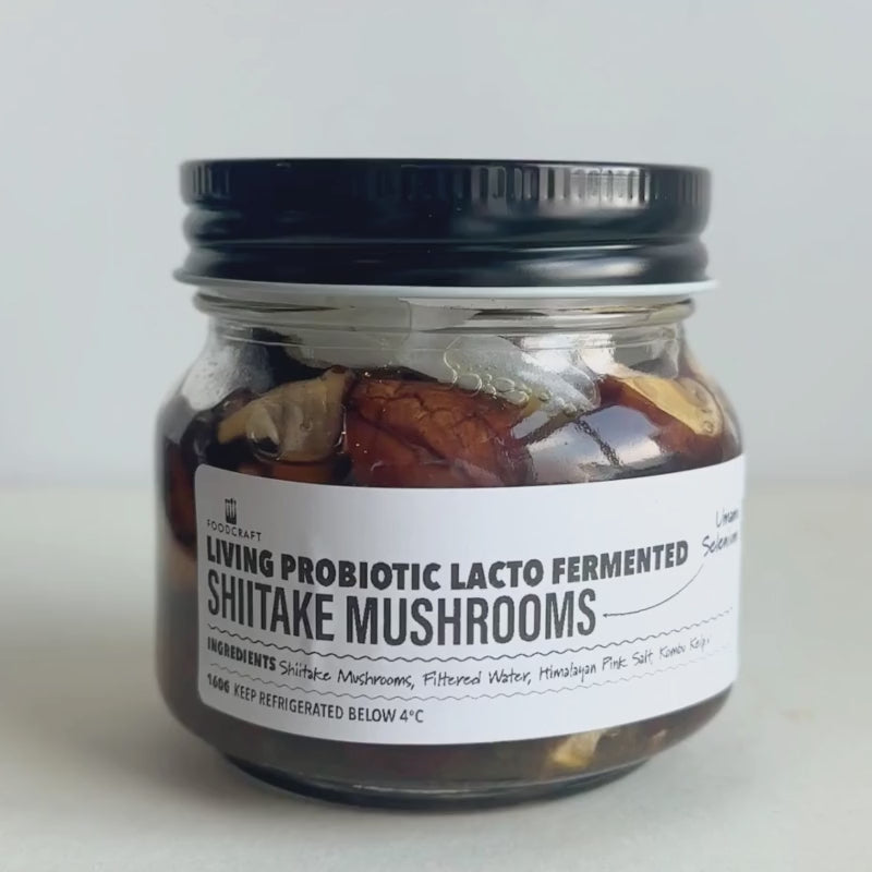 Load video: Living Lacto-Fermented Shiitake Mushrooms