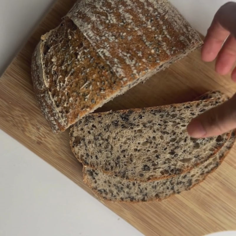 Gluten Free Black Sesame Soft Sourdough - 1lb Foodcraft Online Store