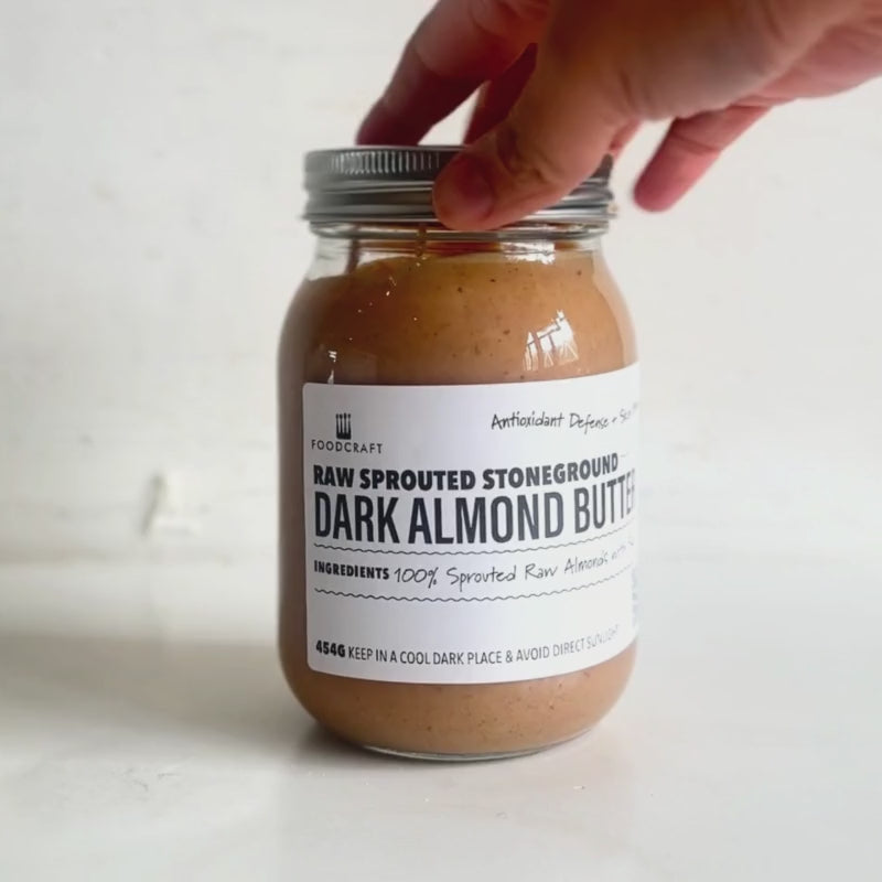 Raw Sprouted Dark Almond Butter - Foodcraft Online Store