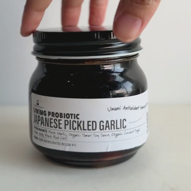 Load video: Japanese Pickled Garlic - 220g Jar Video