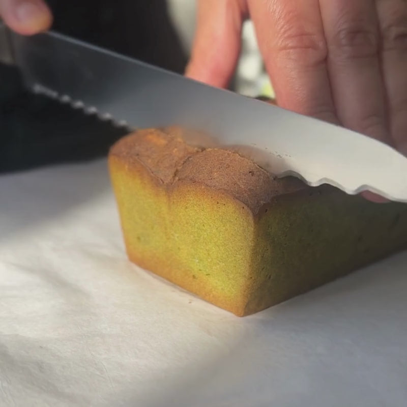 Gluten Free Keto Matcha Macadamia　Cake on a white background  - Foodcraft Online Store