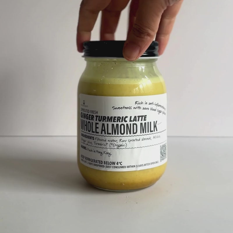 Sprouted Fresh Whole Almond Ginger Turmeric Latte - 400ml
Foodcraft Online Store