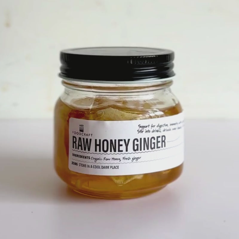 Load video: Raw Honey Ginger 250g - Foodcraft Online Store