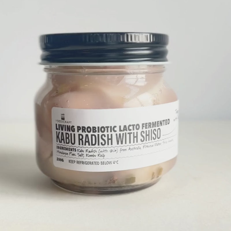 Living Lacto-Fermented Kabu Radish with Shiso
