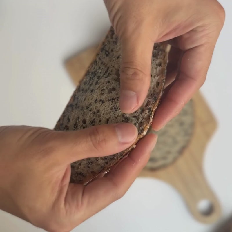 Load video: Gluten Free Black Sesame Soft Sourdough - 1lb Foodcraft Online Store