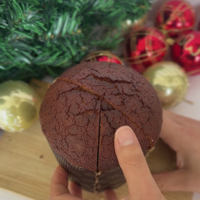 Load video: 無麩質不含乳製品意式聖誕麵包 - 1lb