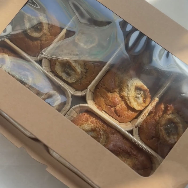 Gluten Free Vegan Banana Bread with Sprouted Walnuts - 120g (set of 6) Foodraft Online Store