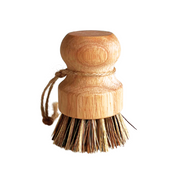 Natural Wooden Scrubbing Brush with Rope Handle - Foodcraft Online Store