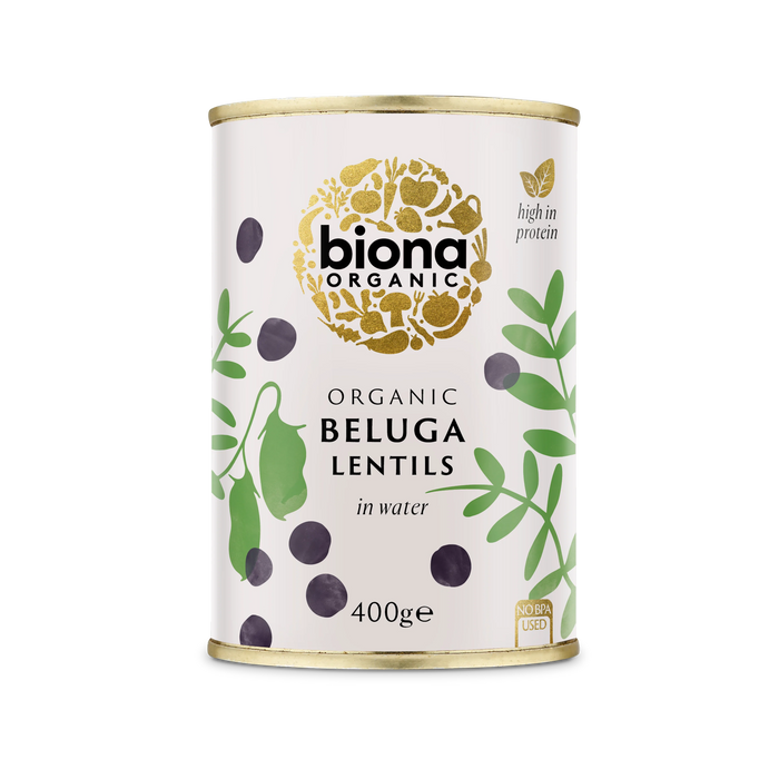 Biona Organic Beluga Lentils - 400g - FoodCraft Online Store