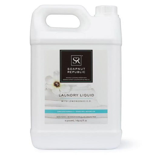 Soapnut Republic - Laundry Liquid (Lemongrass Essential Oil) - 5L - FoodCraft Online Store 