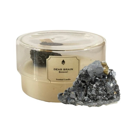 A:Note Laboratory Handcrafted Gemstones & Scented Candle - Peruvian Pyrite (Black) - 6oz - FoodCraft Online Store 